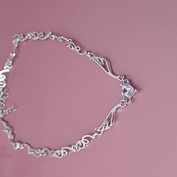 White Gold Plated - I am a princess necklace - Picture 4 of 10